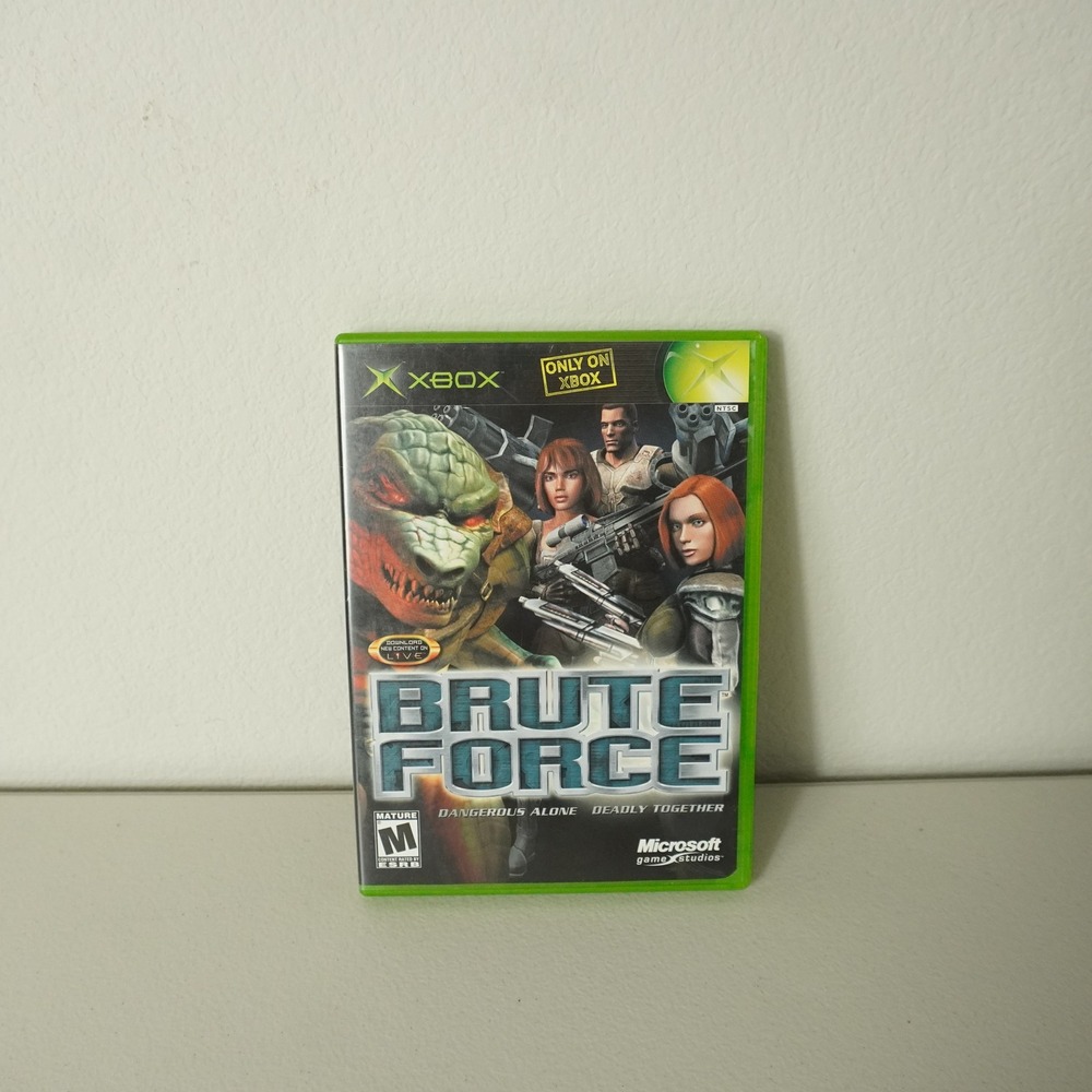 Microsoft Brute Force Video Game Xbox NTSC Green Case Complete CIB